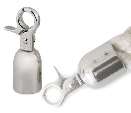 Karabiner Endstück - silber - 15mm